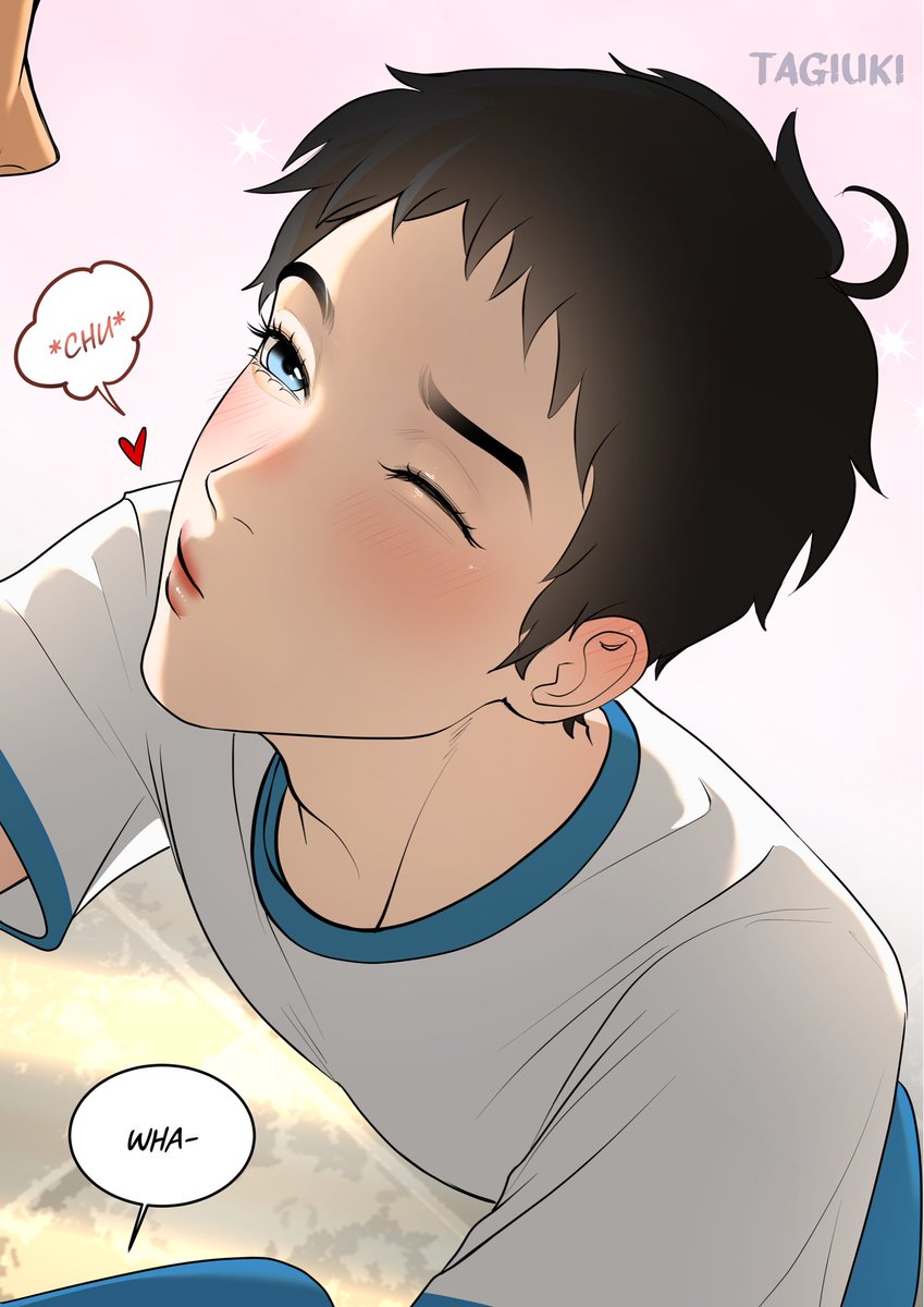 tagiuki's tweet photo. HIGH SCHOOL AU 💕
Name: my dearest evil 
On webtoon , lemoon. io and tapas 🥰✨
#webtoon #bl https://t.co/JjmtTDCJge