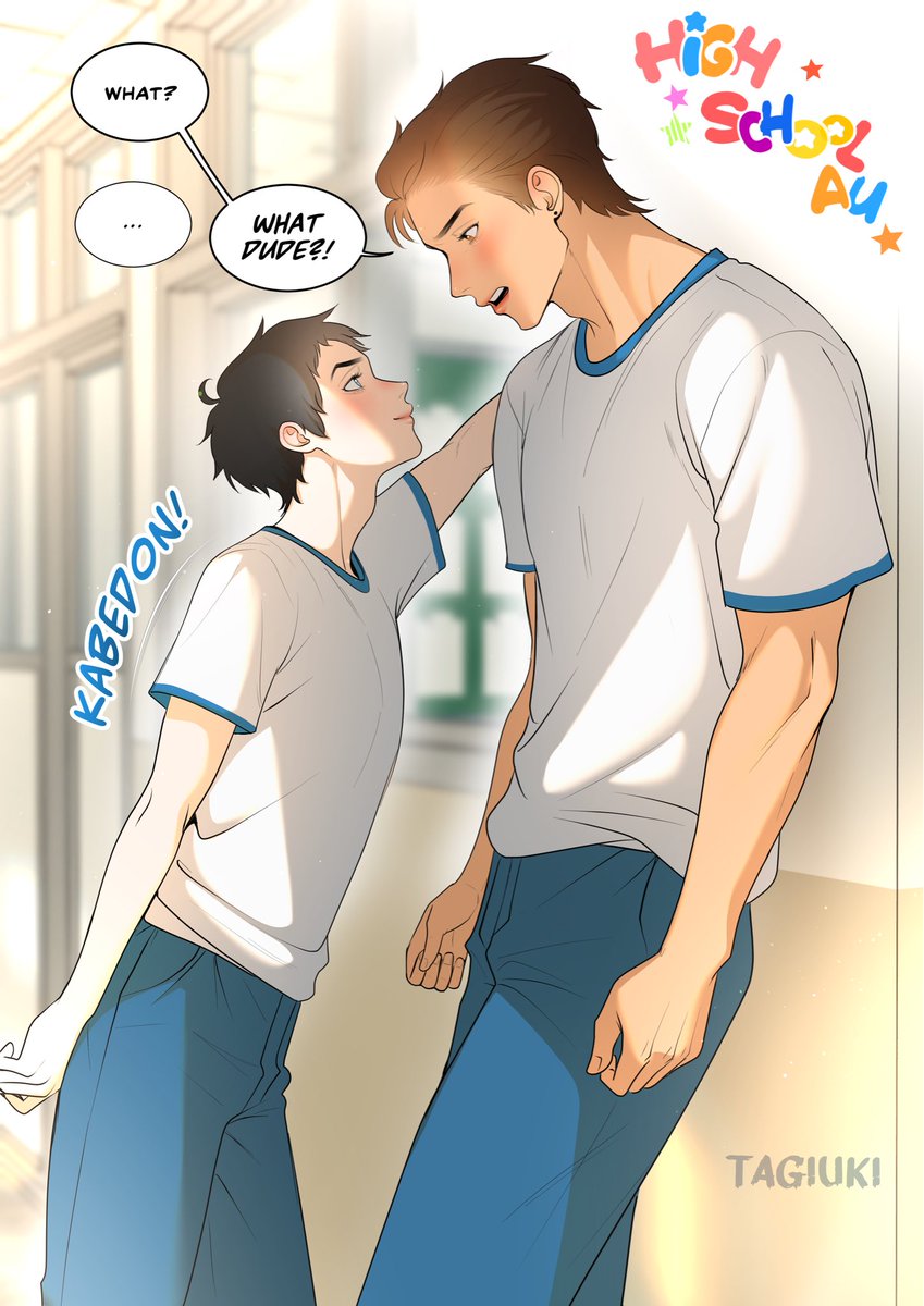 tagiuki's tweet photo. HIGH SCHOOL AU 💕
Name: my dearest evil 
On webtoon , lemoon. io and tapas 🥰✨
#webtoon #bl https://t.co/JjmtTDCJge