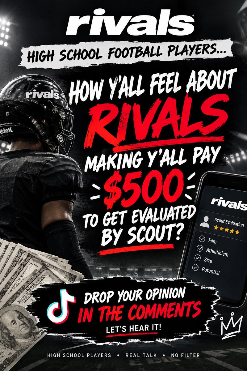 camhavinn__'s tweet photo. What everyone opinion about this?
#HighSchoolFootball #FootballRecruiting #Rivals #FootballTalk https://t.co/uaDFEpgMTr