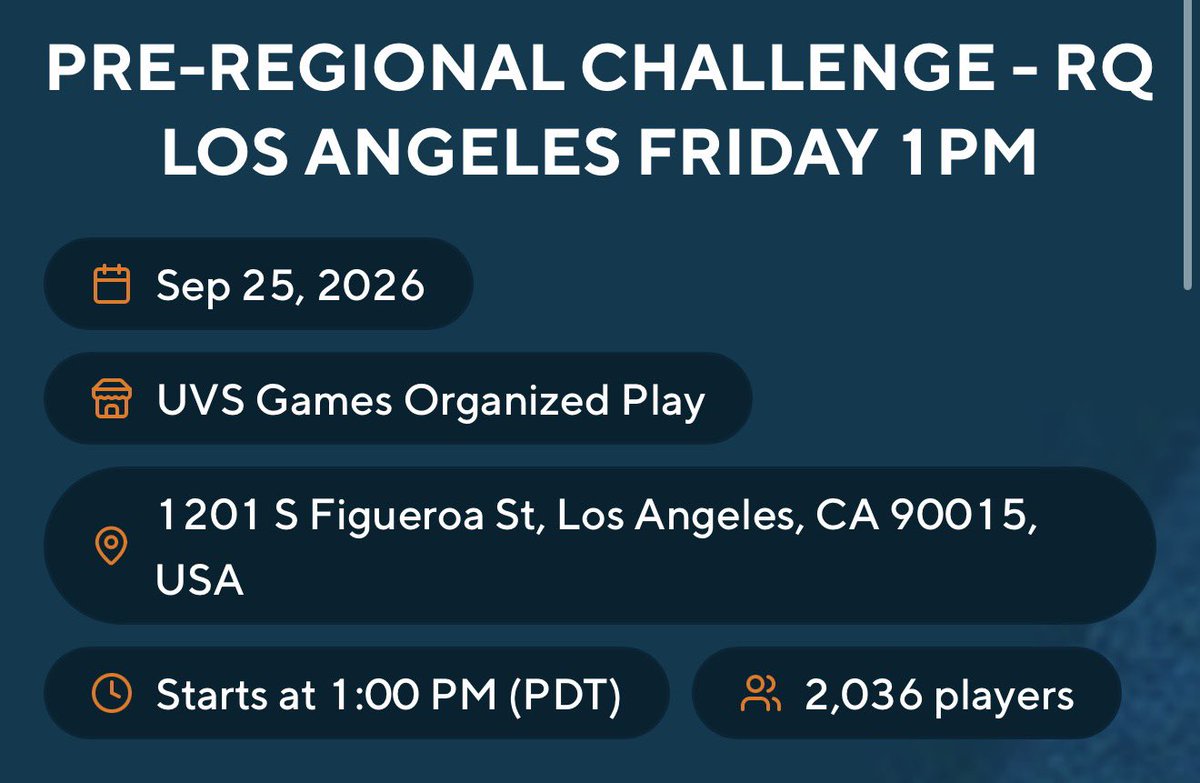 tronisbad's tweet photo. 2036 players for a PRE Q

#RQLA is the Riftbound event of the YEAR

If you’re not here i am genuinely bummed out for you https://t.co/7zgbRn9CSf
