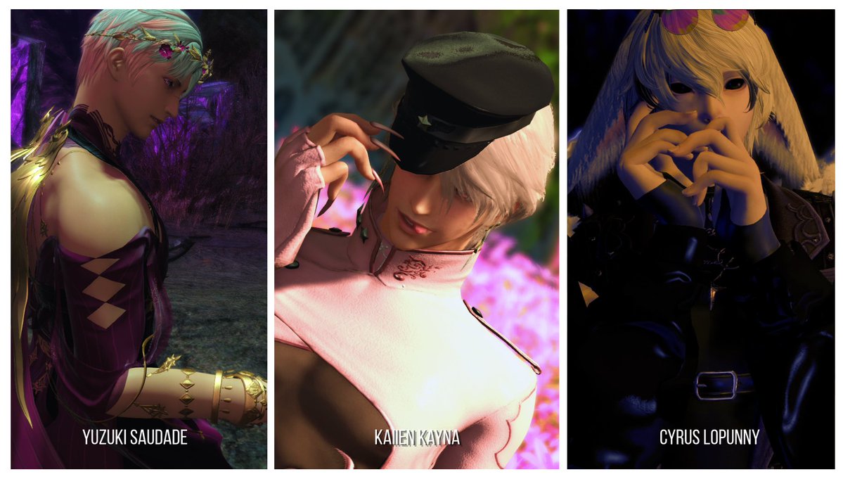 poyojuyo's tweet photo. some of my FFXIV villains from my universe https://t.co/XKtAh6GAnt