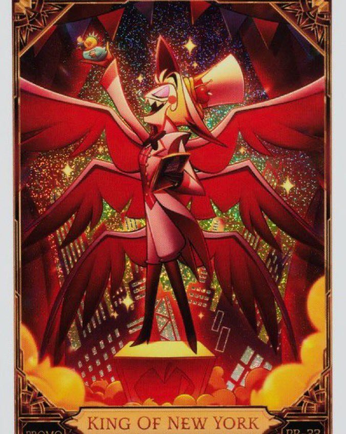 radioecho17's tweet photo. NEW HAZBIN COMIC CON PROMO CARD featuring Lucifer! #Hazbin https://t.co/tTcKdKH1yt