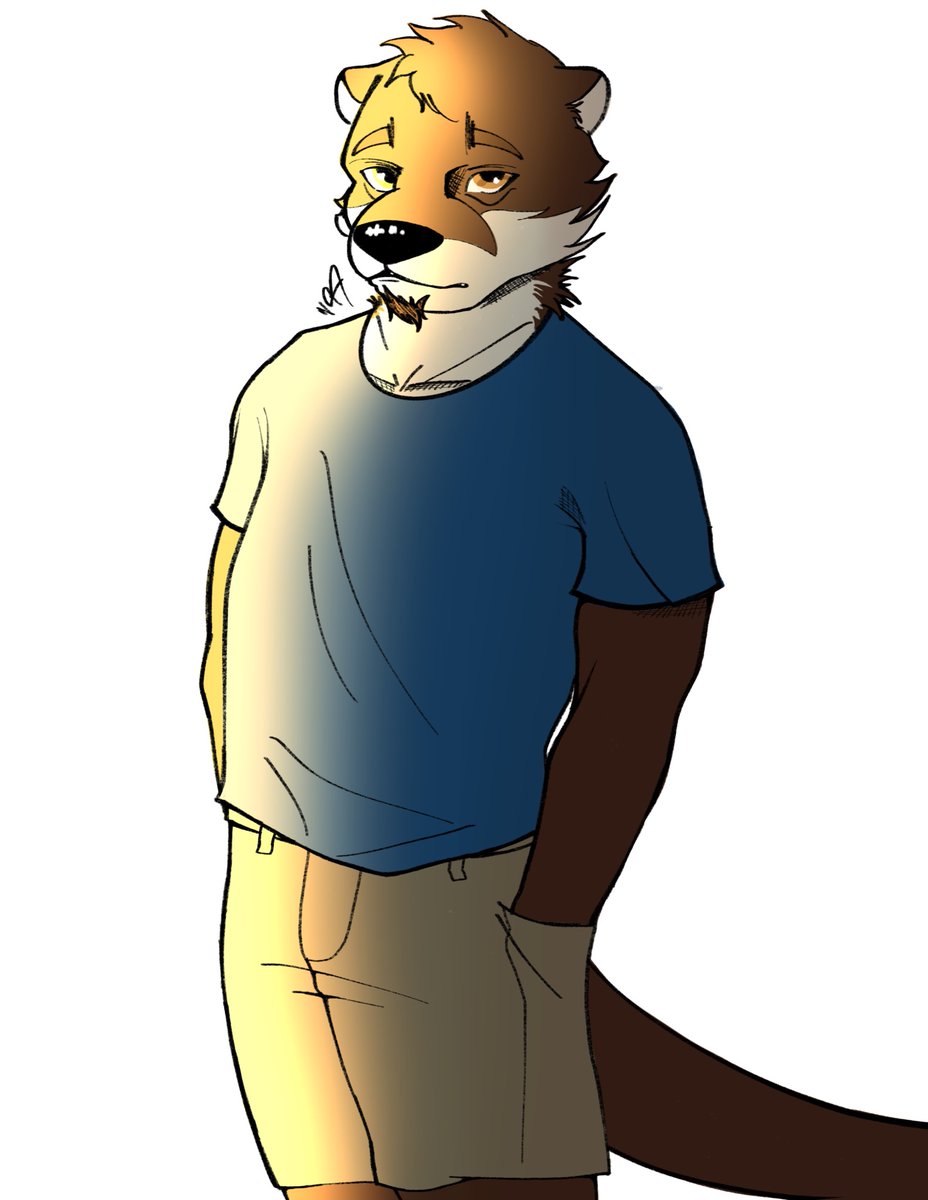 BronzeFurry's tweet photo. I was tryna practice with Lineart but didn’t get the result i wanted but i still liked how the lineart came out so I wanted to finish it quickly https://t.co/wI66pa0UQA