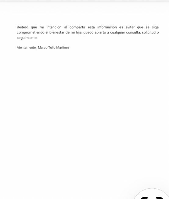 yohaliresendiz's tweet photo. .📍#CDMX 
DERECHO DE RÉPLICA

Hace unas horas compartí públicamente el caso de Cinthya Cortés Ríos, quien me buscó para denunciar la situación que enfrenta en torno a su hija de tres años.

A partir de esa publicación, el reconocido abogado Marco Tulio Martínez, padre de la menor, se puso en contacto conmigo y me hizo llegar esta carta para exponer su versión de los hechos y responder a los señalamientos realizados en su contra.

Por responsabilidad periodística y porque toda persona tiene derecho a expresar su postura frente a una acusación pública, comparto íntegramente el documento.

Es importante precisar que lo señalado en esta carta corresponde a la versión y afirmaciones de Marco Tulio Martínez. Entre otras cosas, sostiene que existe una resolución sobre la guarda y custodia provisional de la niña, que se presentó ante la Fiscalía capitalina tras conocer la denuncia por presunto abuso sexual y que ha aportado pruebas dentro de los procedimientos correspondientes.

Este caso involucra acusaciones graves de ambas partes que deben ser investigadas y resueltas por las autoridades, no por las redes sociales.

Como periodista, mi responsabilidad es escuchar, documentar, contrastar y verificar. Y por encima de cualquier conflicto entre adultos debe prevalecer una sola prioridad: el interés superior y la protección de una niña de tres años.

Seguiré atenta al caso.