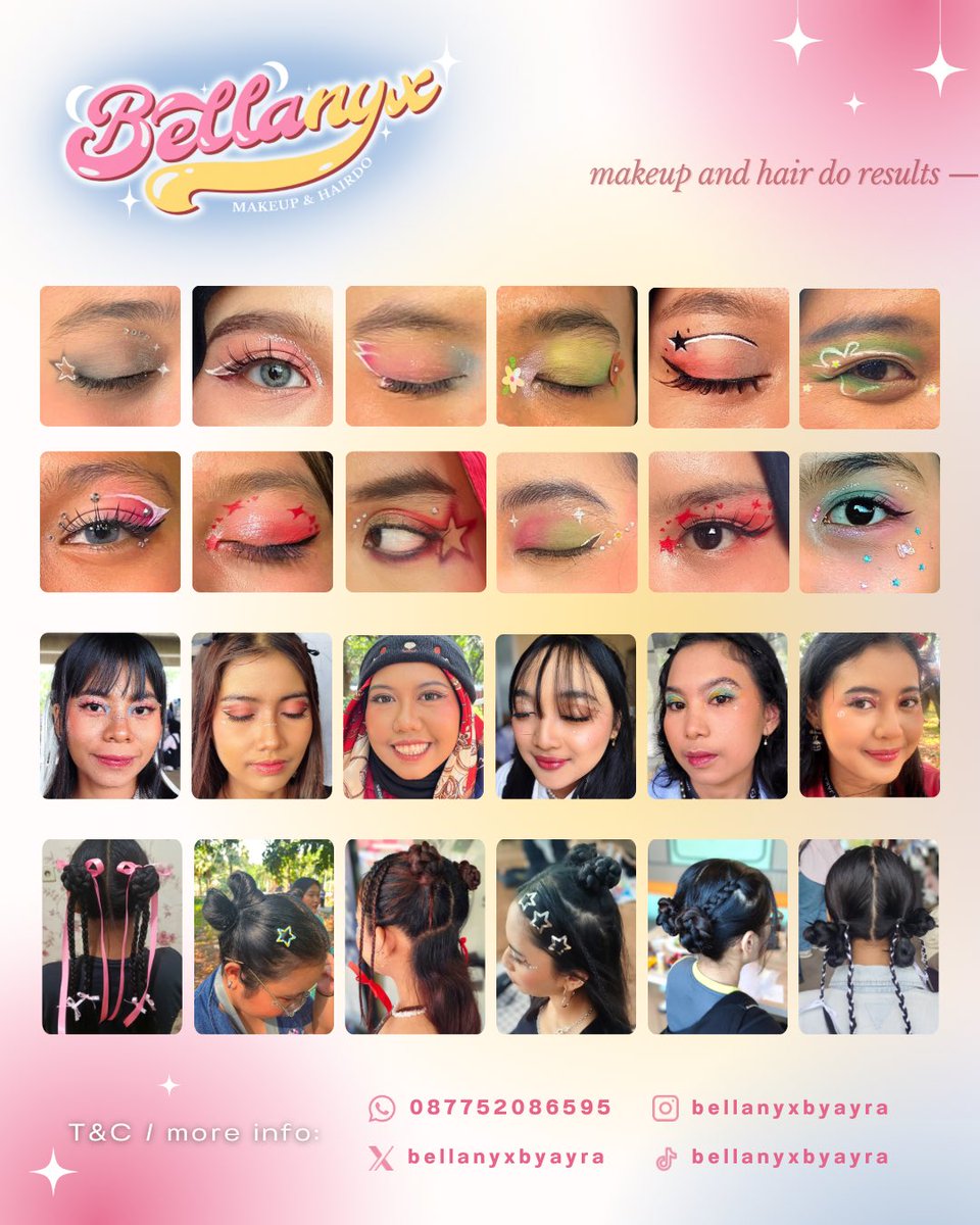 bellanyxbyay's tweet photo. Haaii semuanyaa❤️

Buat yang masih cari 
✨JASA MAKEUP &amp; HAIR DO ✨ 
untuk THE WEEKND in JKT aku masih open yaa

avail for hotel service juga😚

Boleh langsung dm aku buat pl dan booking 💗

#eyemakeup #makeupkonser #theweekndconcert #theweekndjakarta #zonauangㅤ https://t.co/72A3GO1wm0