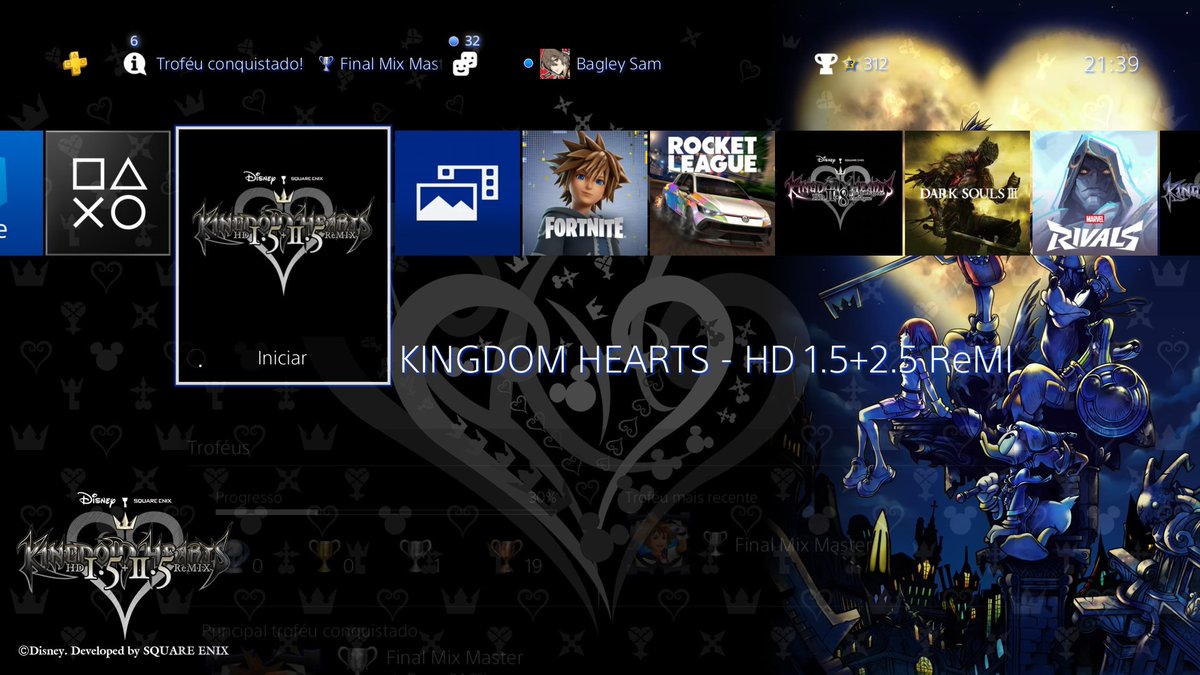 BagleySams's tweet photo. Mano eu fui jogar kingdom hearts no PS de bobeira e acabei de descobrir que o Final Mix te libera temas exclusivos de cada jogo dps que vc termina eles. 💔💔 Isso é muito foda, eu nunca tinha visto isso antes??? Eu preciso do tema do 2. https://t.co/ej9zX9pvy1