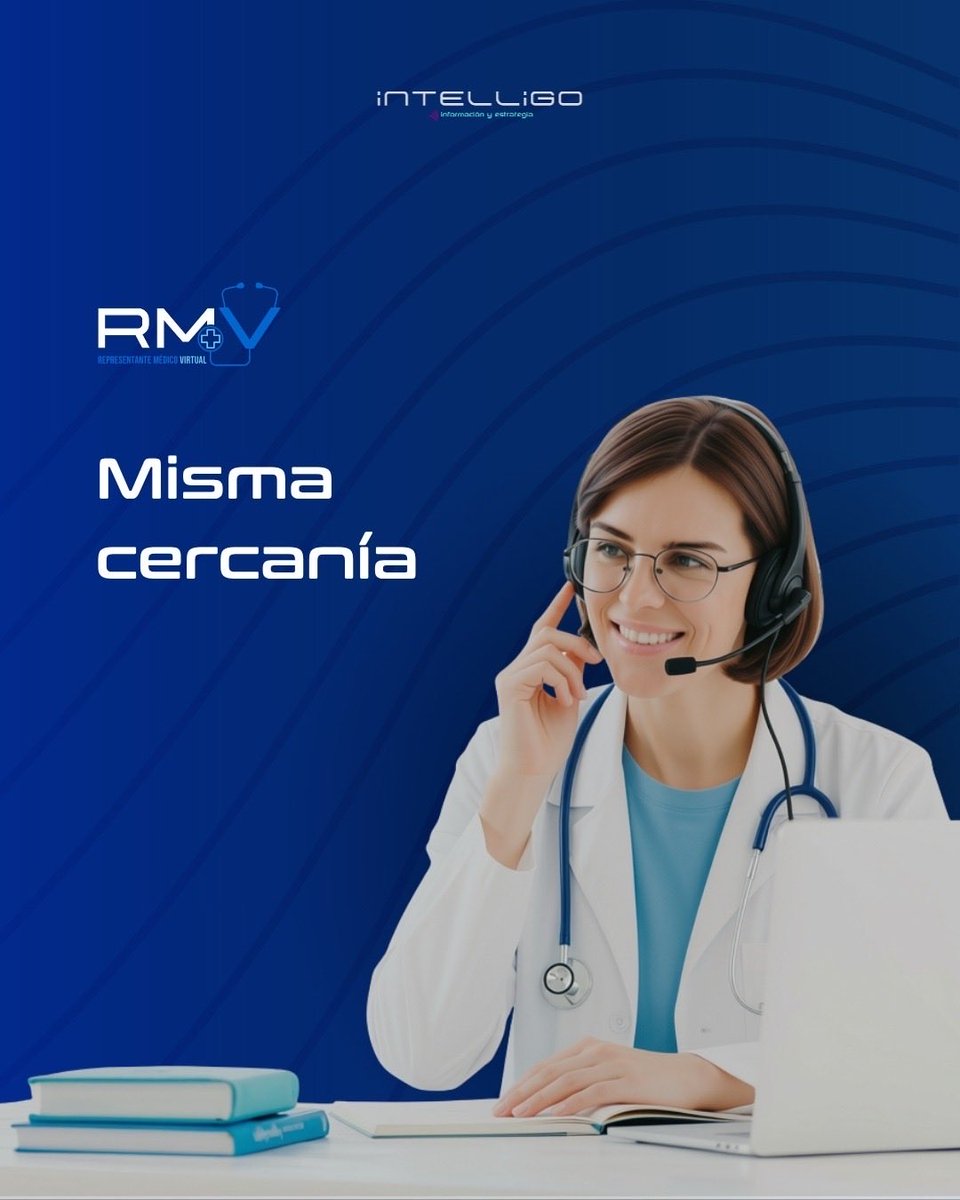 mxintelligo's tweet photo. Con RMV, la tecnología nos permite estar más cerca. 💙
Misma cercanía, nuevas formas de conectar.

#RMV #Intelligo #SaludDigital #Innovación https://t.co/mlmXuDBx8i
