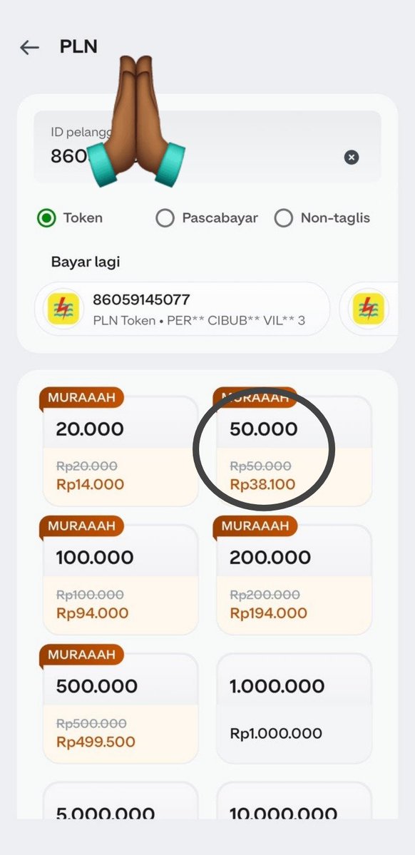 sadhyaika's tweet photo. ada promo token PLN Rp50 ribu, tapi cukup bayar Rp40 ribu aja di aplikasi GoPay! udah termasuk biaya admin juga, jadi nggak ada biaya tambahan lagi. lumayan banget, gess! september berkah ini mahhh apalagi buat aku anak kosan #DISKONPLNDIGOPAY https://t.co/ck0mcCbkCI