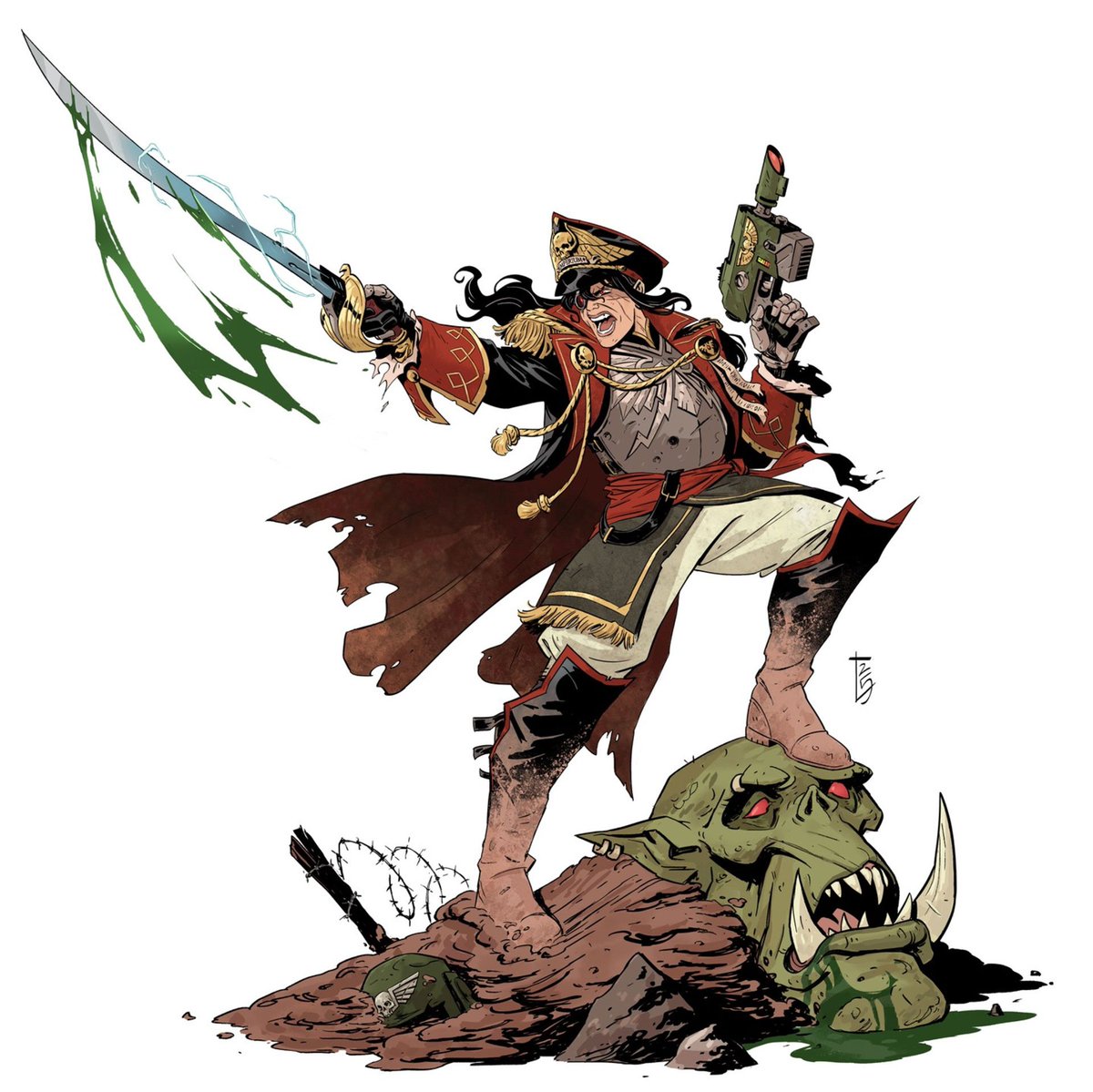 40KEternityGate's tweet photo. Commissar by Laura Todisco
(jester_fromdungeon, jesterfomdungeon)
https://t.co/S0E3LUrfI6

#AstraMilitarum #ImperialGuard #Orks #Boyz #Commissars #ImperiumOfMan  #Xenos #WarhammerArt #Warhammer #Warhammer40K #40K https://t.co/BBecKwt5bW