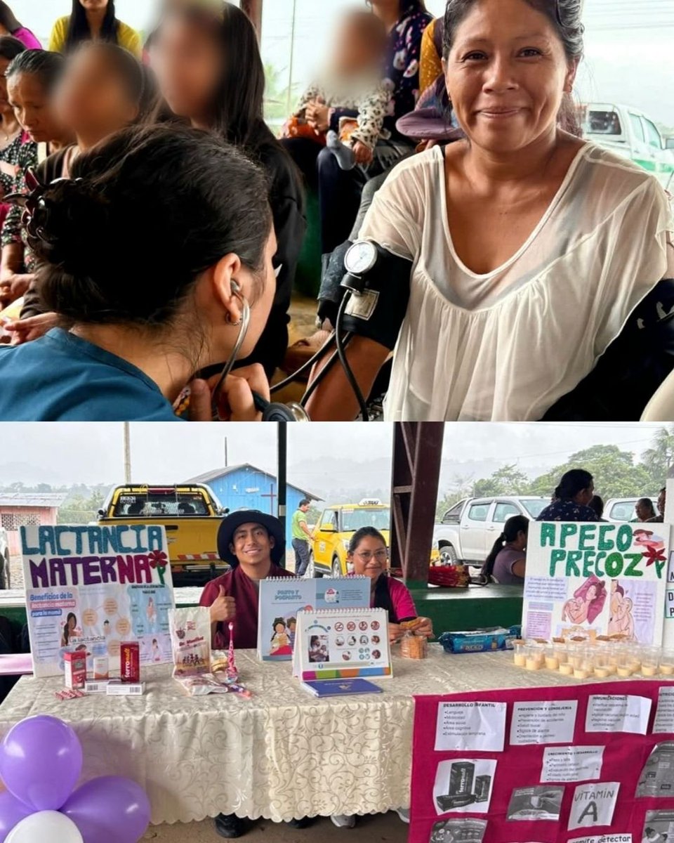 dpsmorona's tweet photo. 📍 #Santiago | En #Pania, #Chinimbimi, participamos en la Brigada Social de #EcuadorCreceSinDesnutriciónInfantil.

👩‍⚕️ Brindamos atención médica y orientación sobre lactancia materna y el Paquete Priorizado para gestantes y menores de 2 años.

🤝 Acercamos salud a las comunidades. https://t.co/hu4Kou5KKr