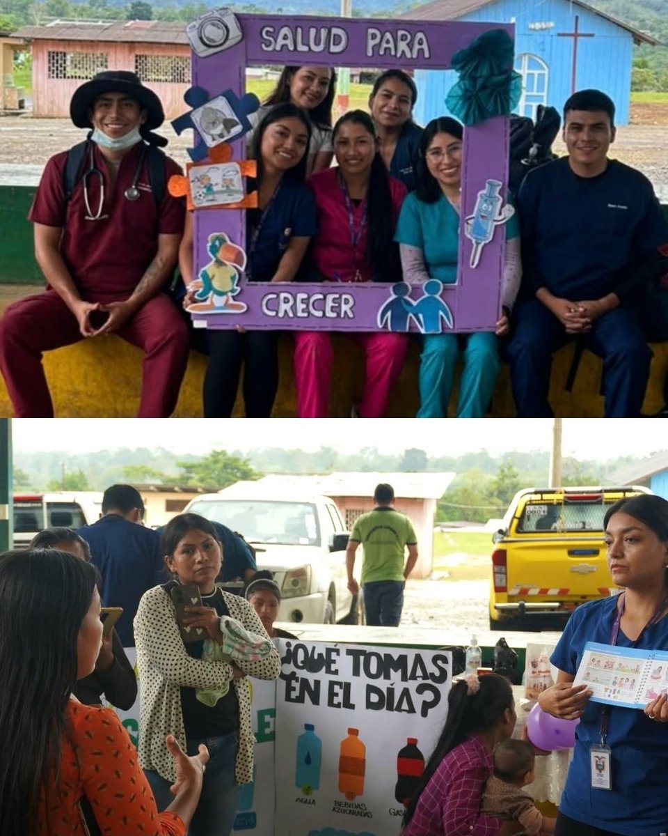 dpsmorona's tweet photo. 📍 #Santiago | En #Pania, #Chinimbimi, participamos en la Brigada Social de #EcuadorCreceSinDesnutriciónInfantil.

👩‍⚕️ Brindamos atención médica y orientación sobre lactancia materna y el Paquete Priorizado para gestantes y menores de 2 años.

🤝 Acercamos salud a las comunidades. https://t.co/hu4Kou5KKr