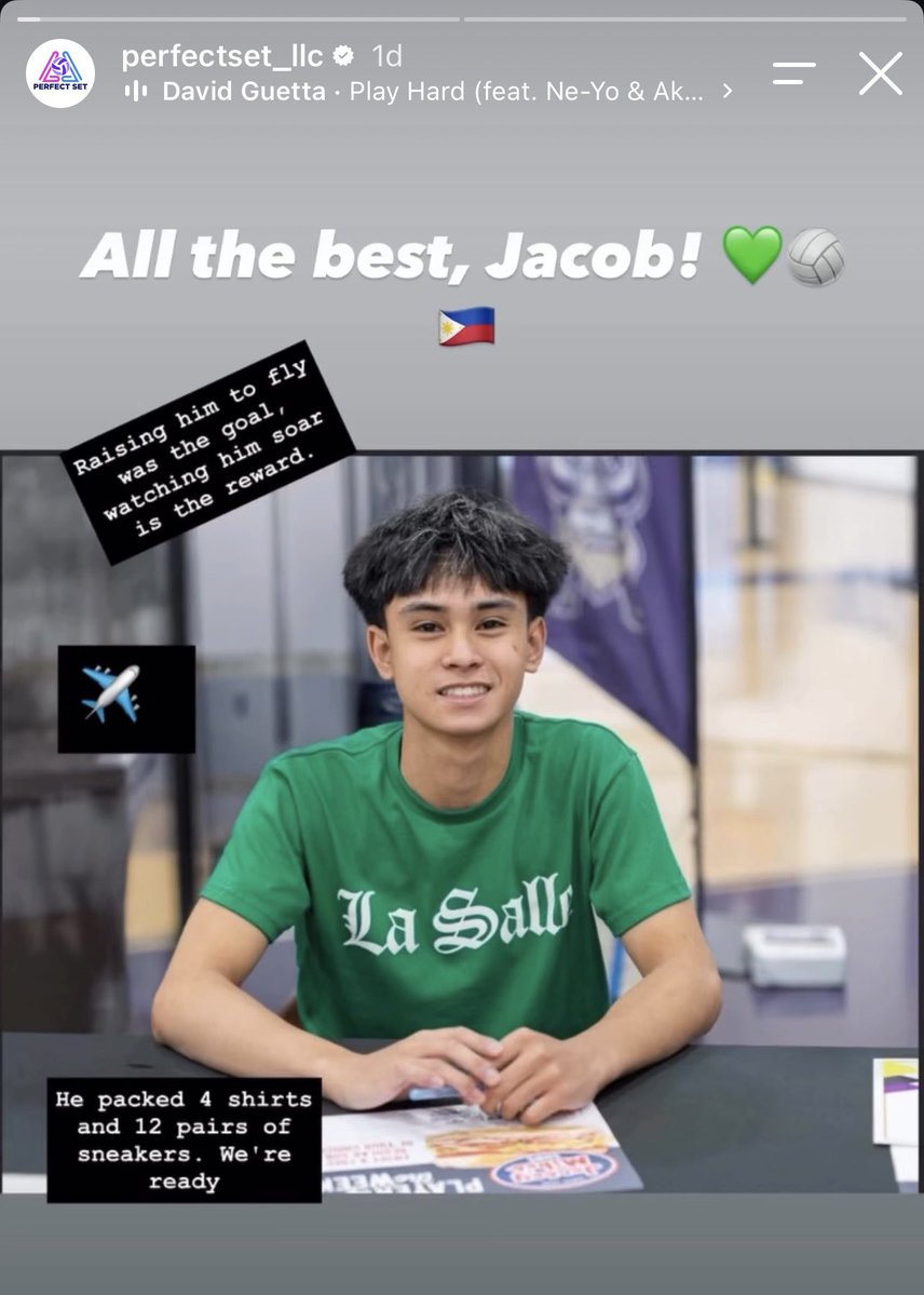 pk_sportsx's tweet photo. 🚨 looks like we will be seeing another incoming Green Spiker anytime soon! 🤩💚🤍🏹

he’s Jacob Fernandez, a setter / libero who played for Valencia High School back in the USA. nakaka-excite naman! 😍🫶 https://t.co/k1EbFVx0hB