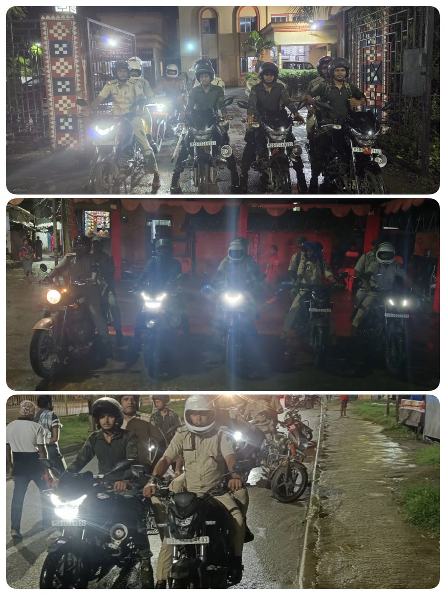 SpSambalpur's tweet photo. 🚨 Proactive policing has been intensified across Sambalpur Town, Burla &amp; Hirakud areas in view of the upcoming festive season.
🔹 6 motorcycle teams deployed in each PS
🔹 Enhanced patrolling, surveillance &amp; quick response
🔹 Focus on crime prevention, &amp; public safety https://t.co/AI6xSgS0sq