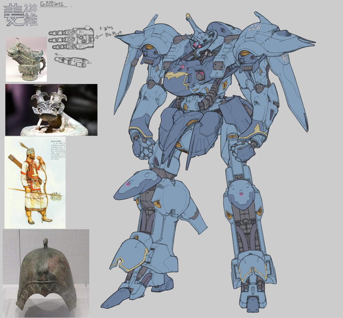 Tiger_TeamGames's tweet photo. Hello! I've been working on the base design for one of the bosses for our game! This is the G.228 Wei, I think people who enjoy funnels will like him a lot! https://t.co/feQ9Ep8qvd