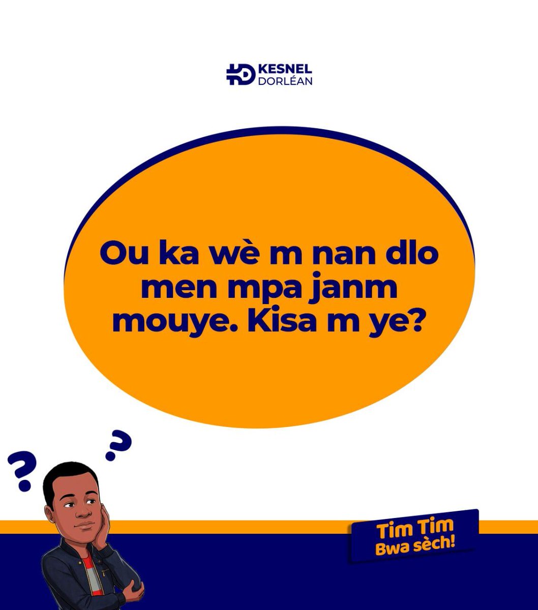 KesnelDorlean's tweet photo. Pran sanw 👌😄
#KesnelDorlean #kdsept2026 #kddevinet #devinette #Haiti https://t.co/3jj0MnPR8B
