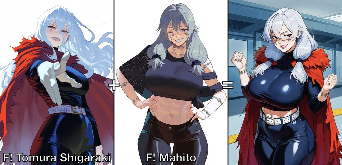 PyroKnightAI's tweet photo. “Master Chief, you mind telling me what you’re doing in that fusion?” “Sir, supplying midriff”

Fusions!

Enjoy~

#AI #AIart #NovelAI #Marvel #Spawn #MHA #MyHeroAcademia #JJK #JujutsuKaisen #Halo #Doom #GurrenLagann #DC https://t.co/mSxhVcqjpF