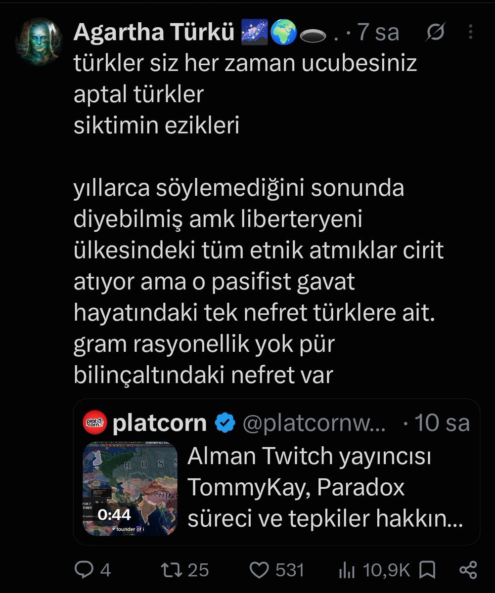 askobiefsa's tweet photo. olum sizin karayip siki tayfa hitler editlerine salya aktmıyor muydu? alman bir streamer sizi ezikledi diye antifa arc mı başladı aw? twde hafif ırkçılığa bile tahammül edemiyorsunuz. yarın yurt dışında "türkos, böcekos;imha edilme " muamelesi görünce anlarsın belki antifa ruhunu https://t.co/DOP0EKn3eD