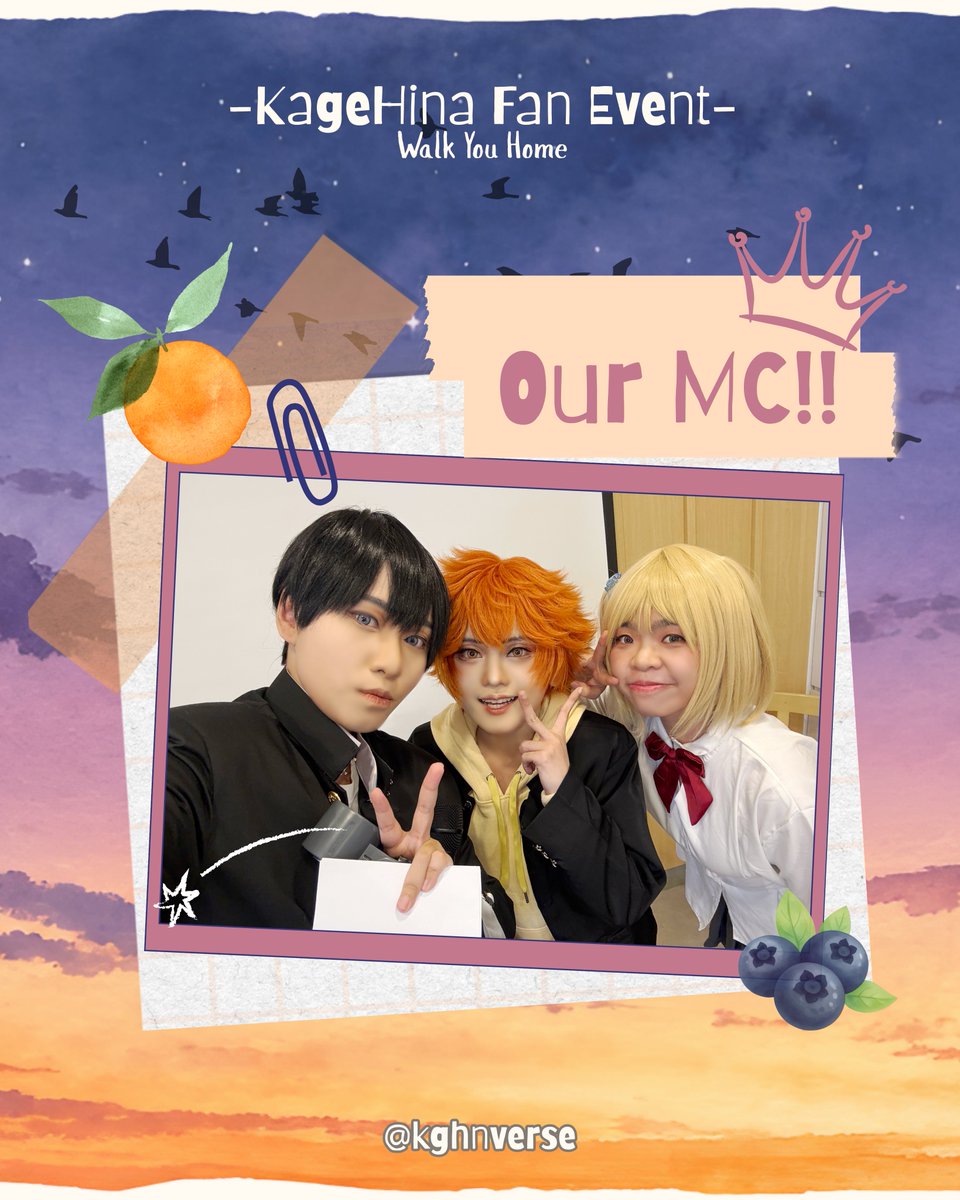 kghnverse's tweet photo. To the lovely souls who brought KageHina to life with us—our wonderful cosplayers &amp; MC 💙🧡

@orange_marlin 
@__Sho2511 
@danhengg 

We’re so glad you walked this journey with us🥹
See you another journey! https://t.co/C9Ygm9ePGj