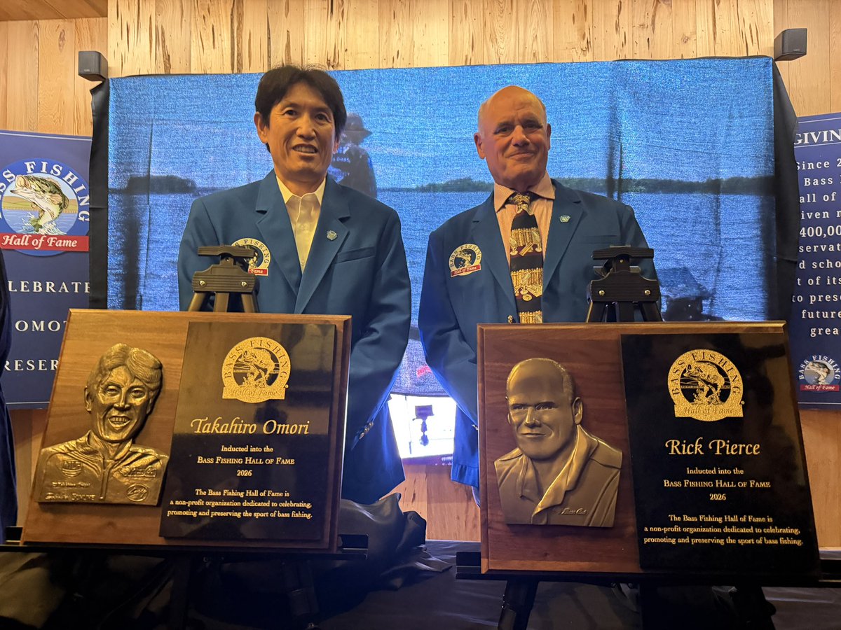 AnglerYusuke's tweet photo. Bass fishing Hall of Fame 2026!!!!
大森さんアメリカバスフィッシング殿堂入りです！ https://t.co/89CcB7DUuK