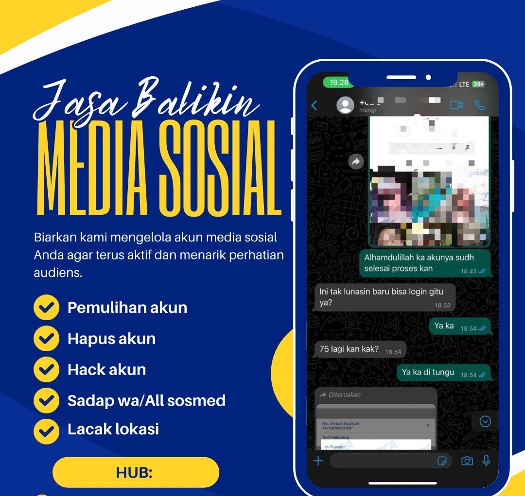 kfracty's tweet photo. Open jasa balikin &amp; pulihkan akun.
✅pemulihan akun
- instagram, tiktok, whatsapp, line, facebook, X, gmail, telegram dll
✅ hapus akun
- facebook, tiktok, instagram, line, whatsapp, twitt /X , dan lainnya
Sadap Wa, hack akun, lacak lokasi

#zonauangㅤ https://t.co/Ph8rhPTDCf