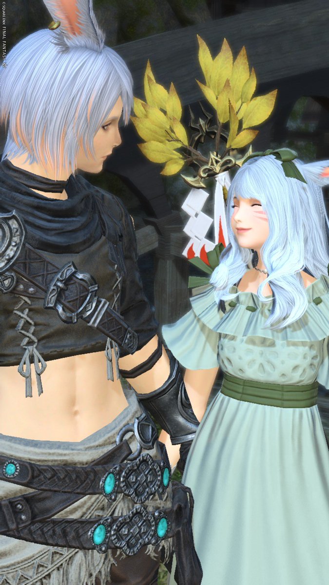 Lylfia_FF14's tweet photo. リア友がFF14始めてくれたの嬉しい！
早速SS撮り方仕込んできた (((他にやることあるだろ)
あと私もイケメンウサギになりたい🐰

 #FF14
 #FF14初心者
 #おはミコ
 #おはウサ https://t.co/FfCZvhCCP1