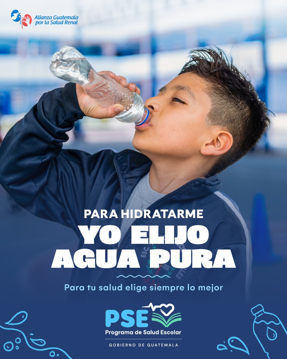MineducGT's tweet photo. Hoy es un buen día para hacer algo bueno por ti:
toma agua pura, cuida tu salud.

💧 Para tu salud #EligeLoMejor https://t.co/5mURQImbr7