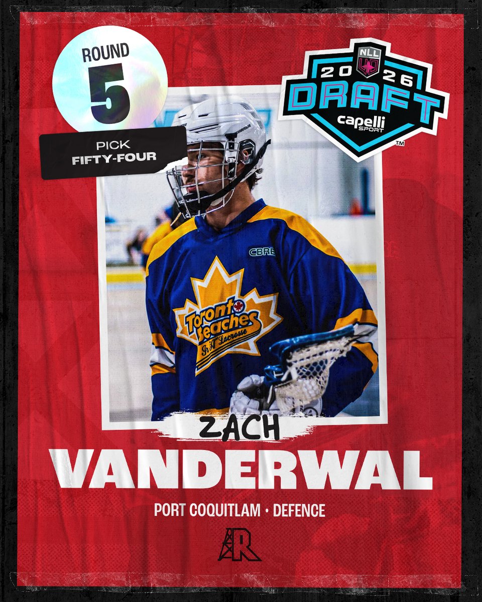 NLLRoughnecks's tweet photo. WE'RE FIRED UP!

With the 54th pick, we have selected Zach Vanderwal! https://t.co/hElYDLV68v