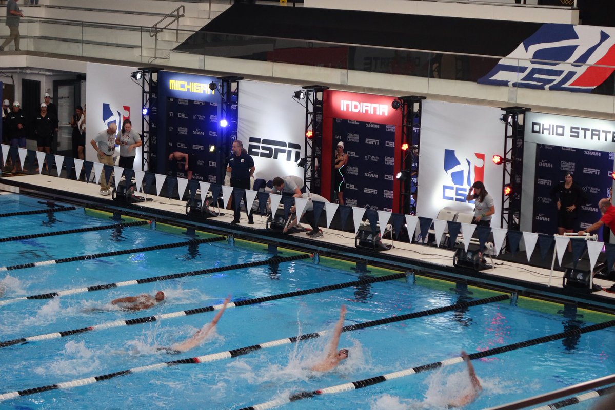WhitleyW01's tweet photo. I’ve been dreaming of this moment since I was an age-group swimmer!

The sheer speed and electric performances of swimming capture Americans’ attention every four years at the Olympics. Now, it’s time to shine a light on the underwater specialists in the college arena.

Honored to be at the inaugural College Swimming League match at FMC Natatorium in Westmont, Illinois, streaming on ESPN platforms.