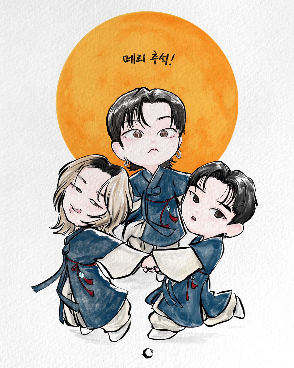 neuluthorn's tweet photo. 메리추석! https://t.co/bKgGn35cez