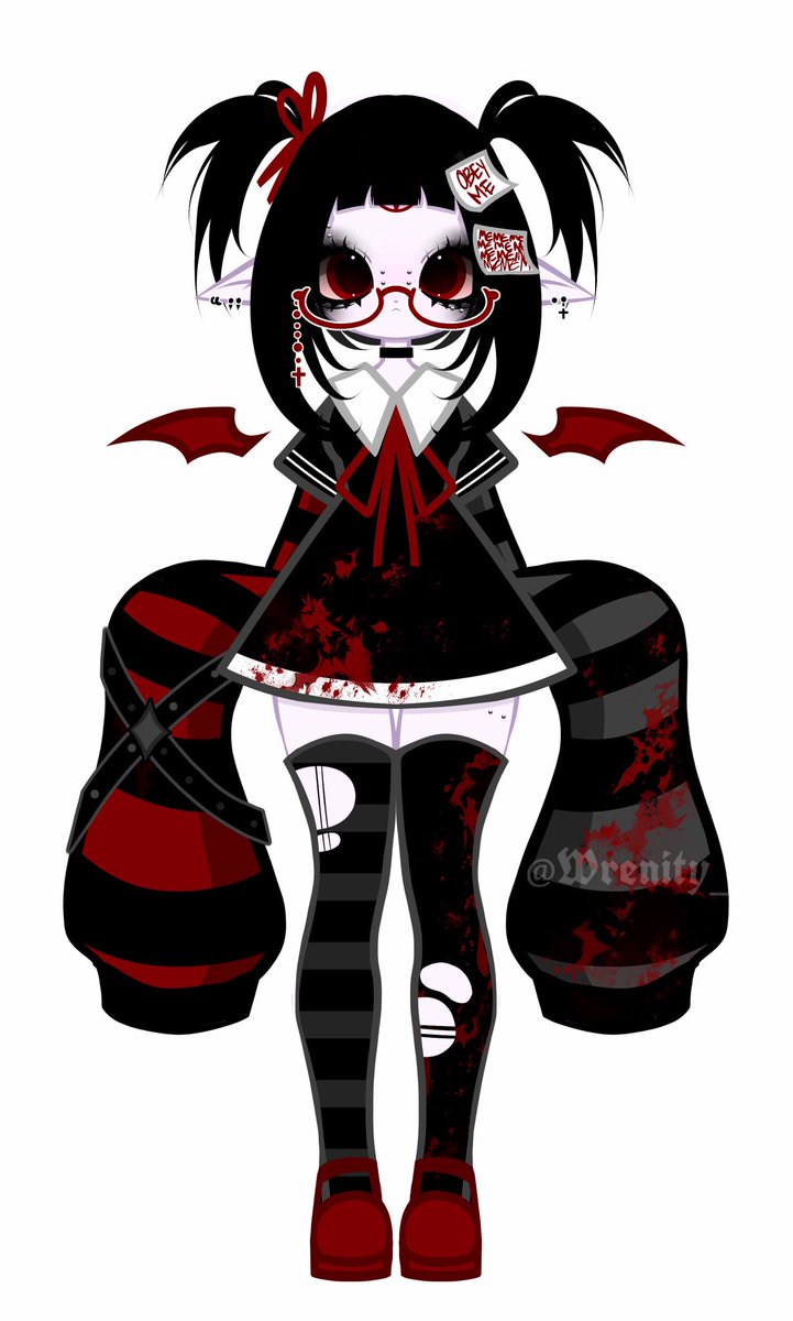 Aluekia_'s tweet photo. “Pls pls PLS give me your blood‼️”

𖤐 LuLu!!!
𖤐 A weak little demon with a desperate thirst for blood 🩸 
𖤐 NOT a vampire! ❌
𖤐 Design by @/wrenity_ https://t.co/XInIX4B1H6