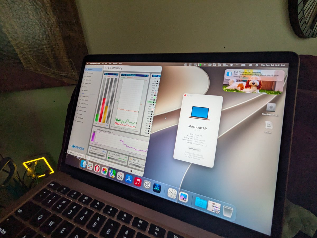 RenoeJoshua's tweet photo. @davepl1968 This is my 9yo son Daniel's setup. Deepin OS next to Windows TMOG and TMOG on his MacBook Air. He loves it! https://t.co/byaU5es35u