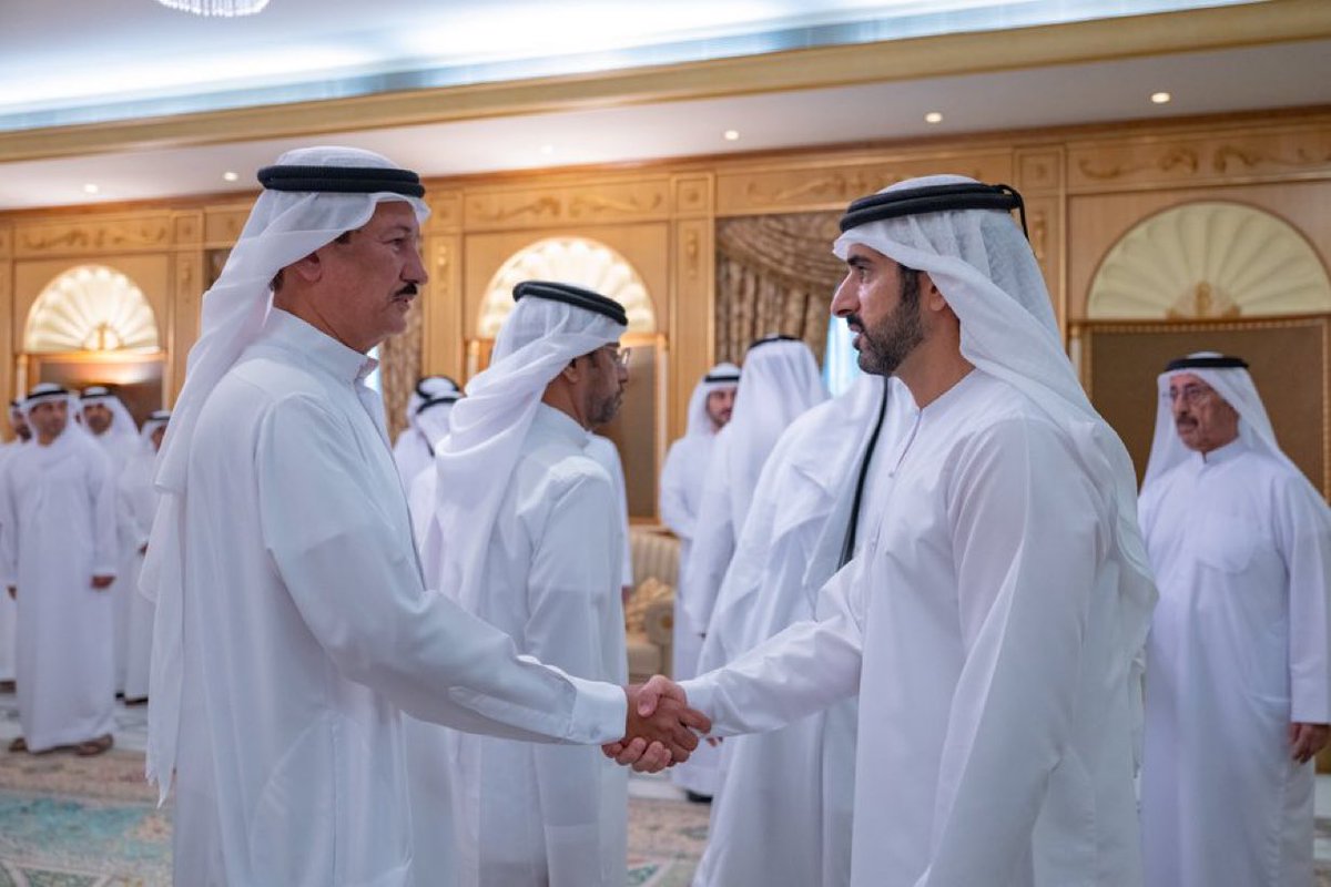 Prince_H_Fazza's tweet photo. Sincere condolences to His Highness Sheikh Mohammed bin Rashid Al Maktoum, and to the esteemed Al Maktoum family at large, on the passing of the late Sheikh Ahmed bin Rashid Al Maktoum. We ask God to dwell him in the vast gardens of His Paradise. https://t.co/eO26n0yGBz