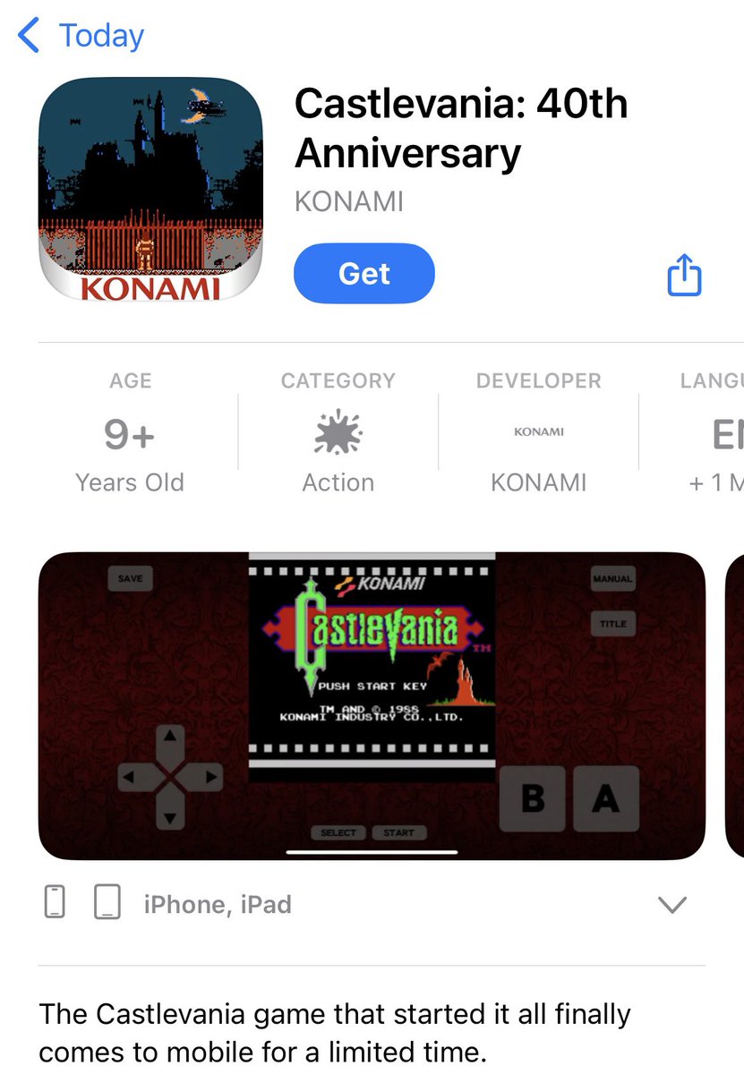 StockeTepes's tweet photo. BRAND NEW FREE CASTLEVANIA 1 PORT JUST SHADOW DROPPED FOR A LIMITED TIME AAAHHHHHHH

This made me scream right now, got so unbelievably excited! Right now nobody has any excuse not try the beginning of this beautiful series 🖤❤️ Get it now before it’s gone! https://t.co/QbfTYDpilN