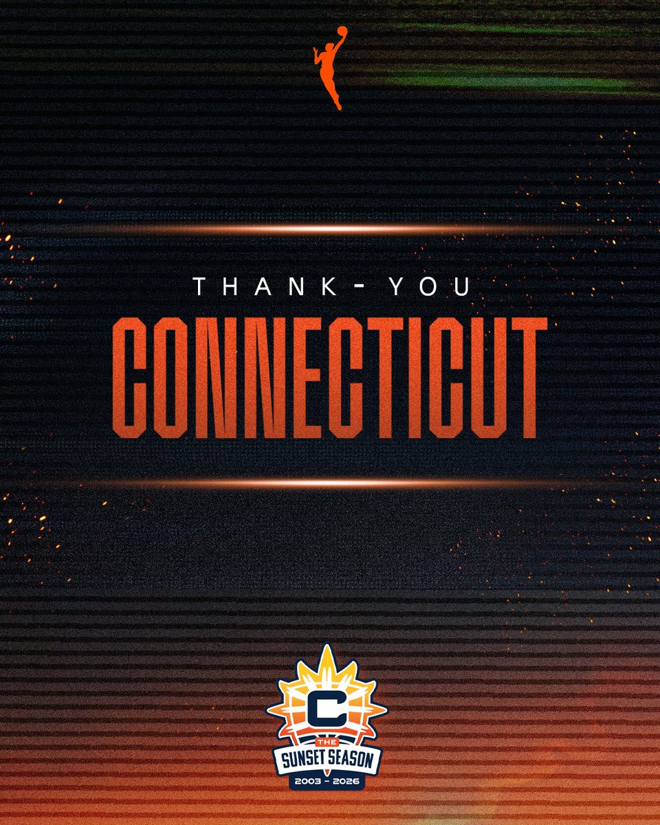 WNBA's tweet photo. Thank you, Connecticut 🧡

Mohegan Sun was home to unforgettable moments and a fanbase that showed up every step of the way.

A special era of WNBA basketball in Connecticut comes to a close.

#WNBASeason30 https://t.co/tSmKuit4hi