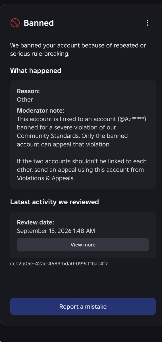 Jaidynbr's tweet photo. I finally figured out why this happened. My account was hacked into and the person took my limiteds and was on another ip (i think) then got me banned @Roblox @Roblox_RTC PEOPLE EVEN IN AUTHENTICATOR IS NOT SAFE AGAINST THE HACKERS AND THIS IS DAY 9 OF trying to get unbanned https://t.co/G64scBEY8K