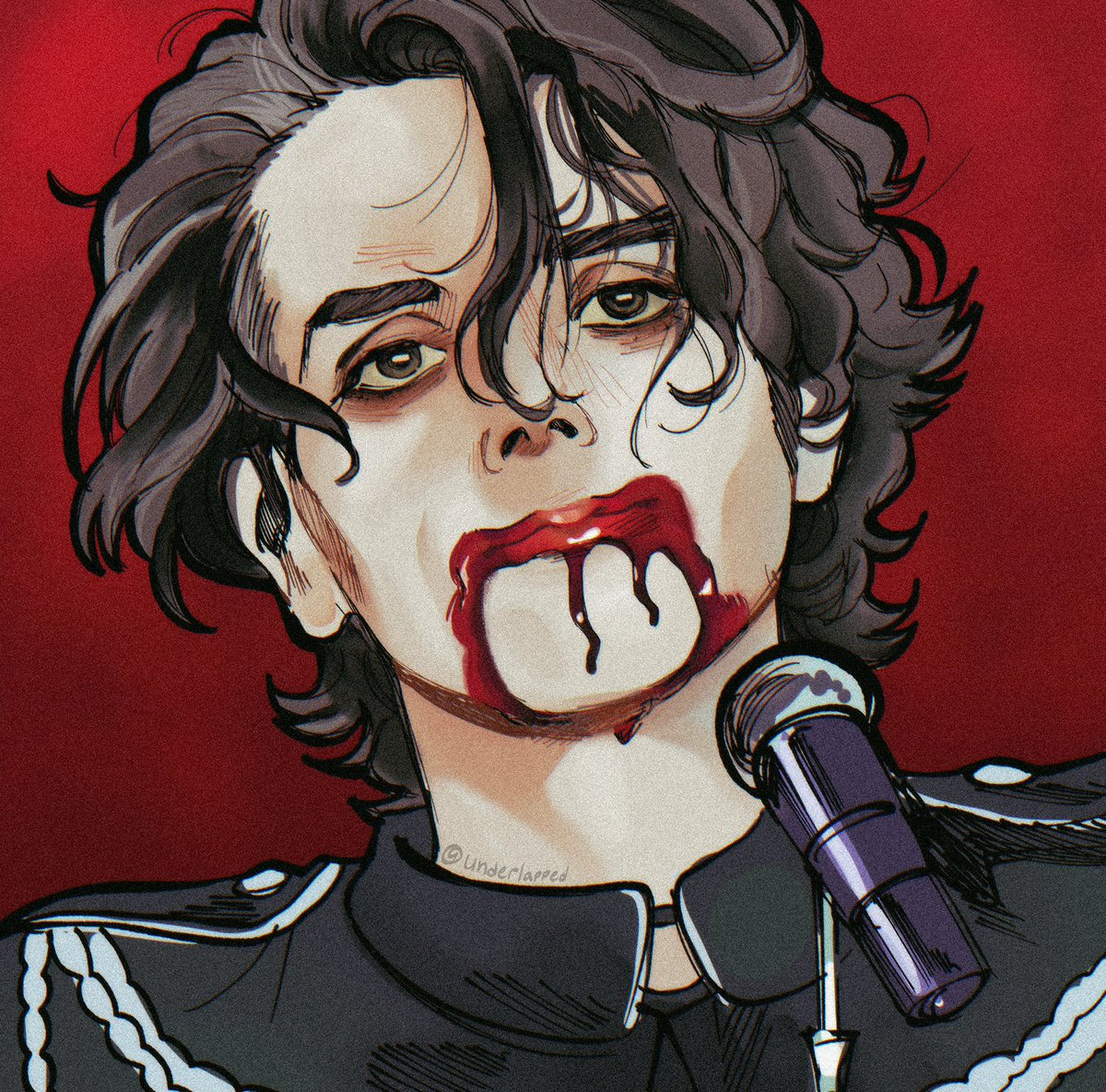 Underlapped's tweet photo. First post in like 2 years and it’s MCR HELLLOOOOOO EVERYONE I made this on the night of the SATX concert and posted everywhere but here bc I forgot Twitter existed lowk (repost 😢)

THEY TOOK HIS BABY!!!!!!!!
#mychemicalromance #longlivetheblackparade https://t.co/H71tW7jYGj