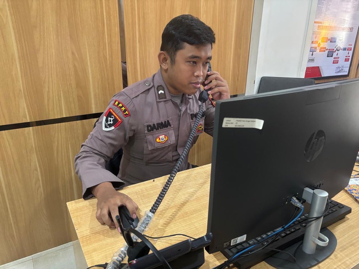 HssHumas's tweet photo. Penerimaan layanan polisi 110 https://t.co/1M9OLwTuOQ