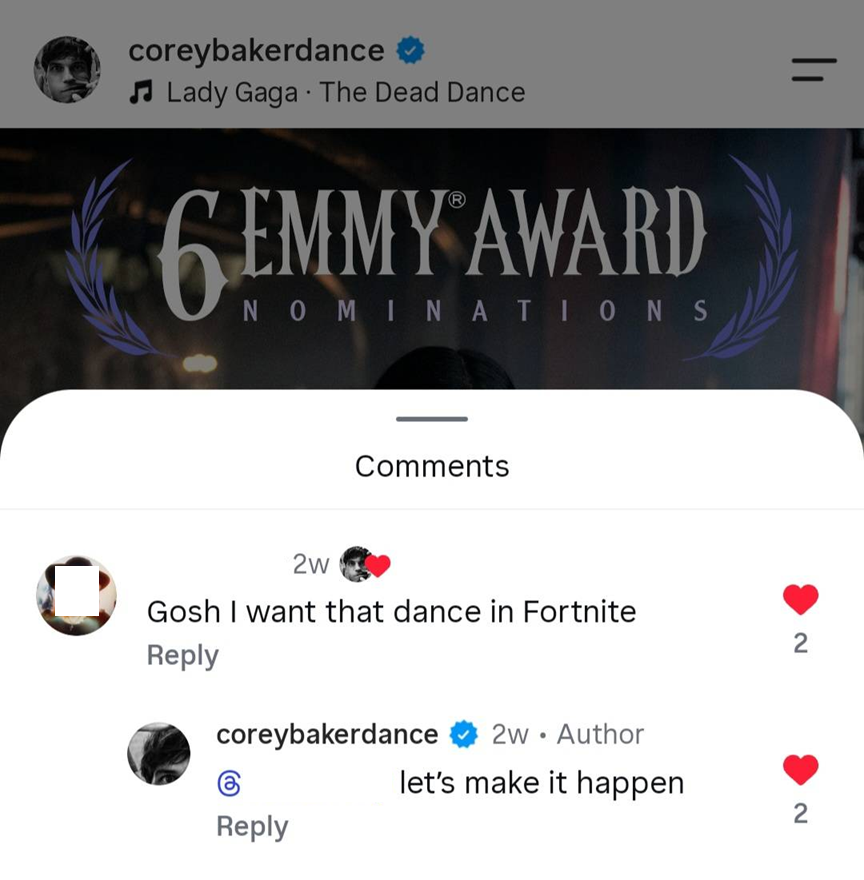EmoJoshy1's tweet photo. Lady Gaga's "The Dead Dance" choreographer replied to a fan asking for the song to be turned into an emote on @Fortnite with "Let's make it happen."

With Fortnitemares around the corner, it would be a great time to add it @FNFestival https://t.co/OmZgK5MnfJ