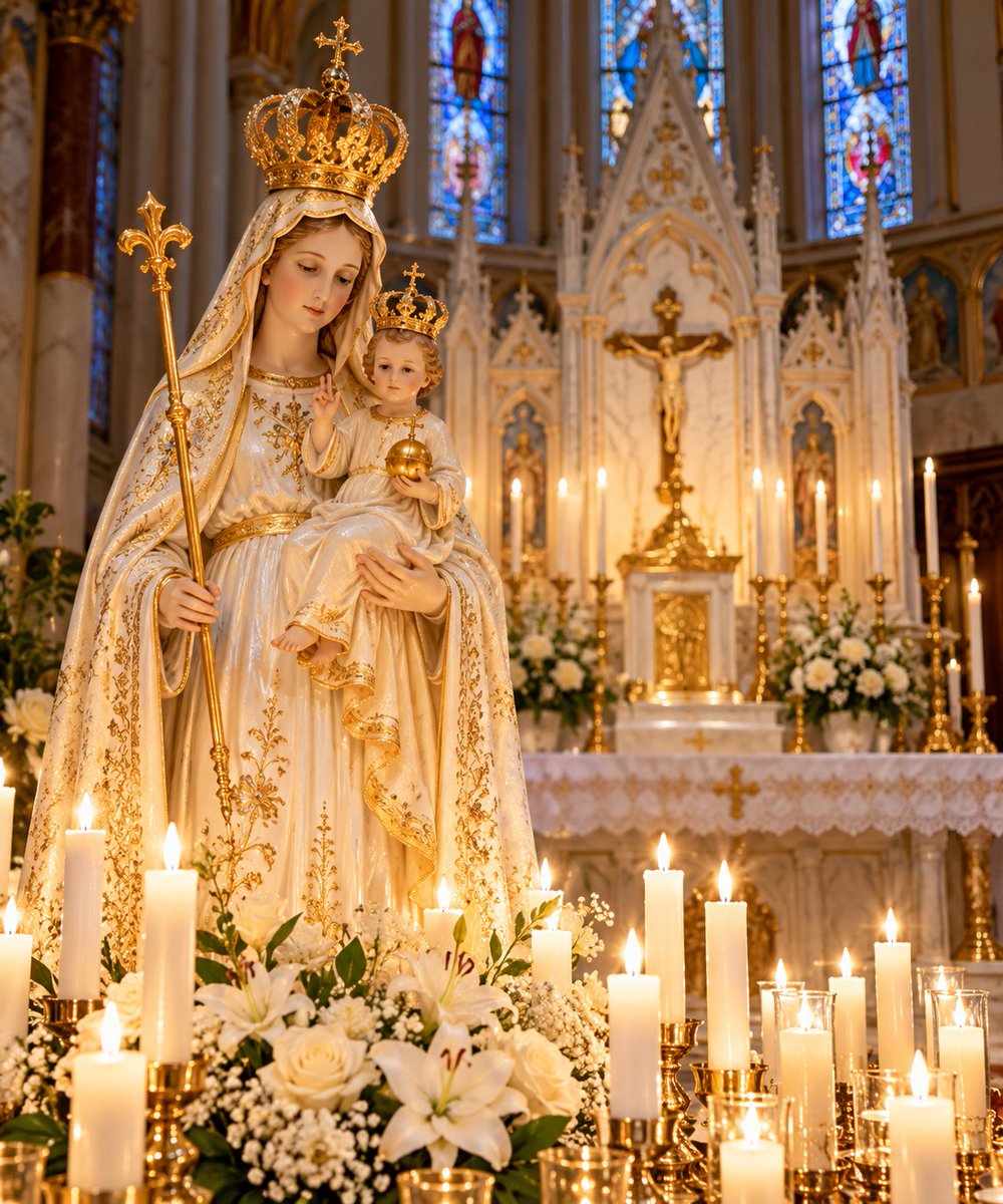 BetsysUSA1776's tweet photo. There is something beautiful about walking into a Catholic church early in the morning, before the rest of the world seems to have started.
Whatever you carried through those doors, for a little while the world becomes quiet.
And He is there. ❤️
“If angels could be jealous of men, they would be so for one reason: Holy Communion.”
— St. Maximilian Kolbe