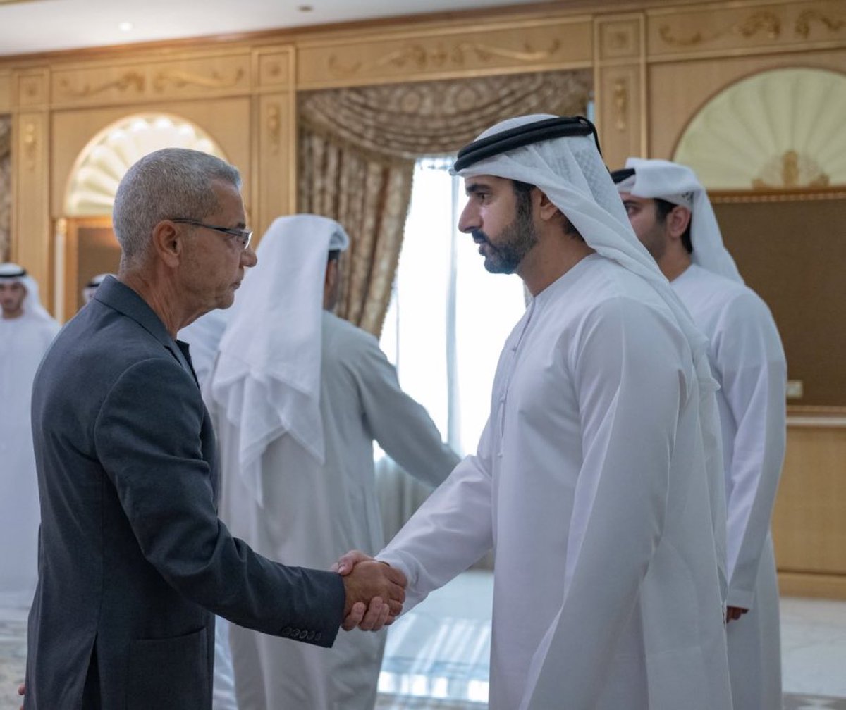 Prince_H_Fazza's tweet photo. Offering condolences on the passing of Sheikh #احمد_بن_راشد_آل_مكتوم, may God have mercy on him,  
the man whom people unanimously loved for his kindness and noble character... May God have mercy on him, and his memory shall endure as long as memory persists 🤲 https://t.co/ngXckHrMzr