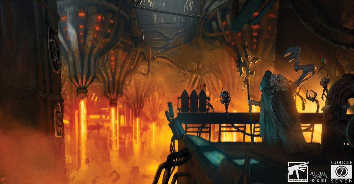 40KEternityGate's tweet photo. Downtime by Andrea Tarzia
(a-tarzia, skinny_coyote)
https://t.co/q9vBVoYIL3

#AdeptusMechanicus #AdMech #ImperiumOfMan  #ServoSkulls #TechPriests #WarhammerArt #Warhammer #Warhammer40K #40K https://t.co/SL4aJW4AEh