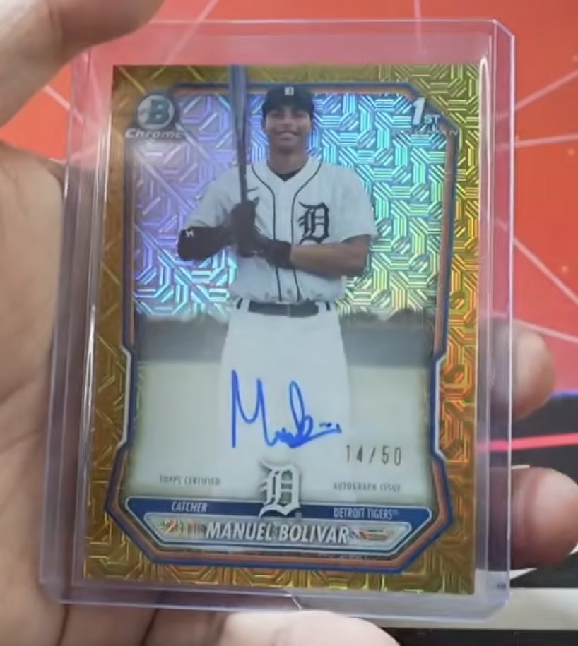 blackbaysan's tweet photo. 2026 Bowman Chrome Baseball MEGA
DETスポットでKevin Mcgonigle Red Rookie狙いました。お目当ては当たりませんでしたがなかなかいい引きしたと思います😊
Red rookie シングル買いかなぁ...
#TOPPS https://t.co/YK6XKmxXjL