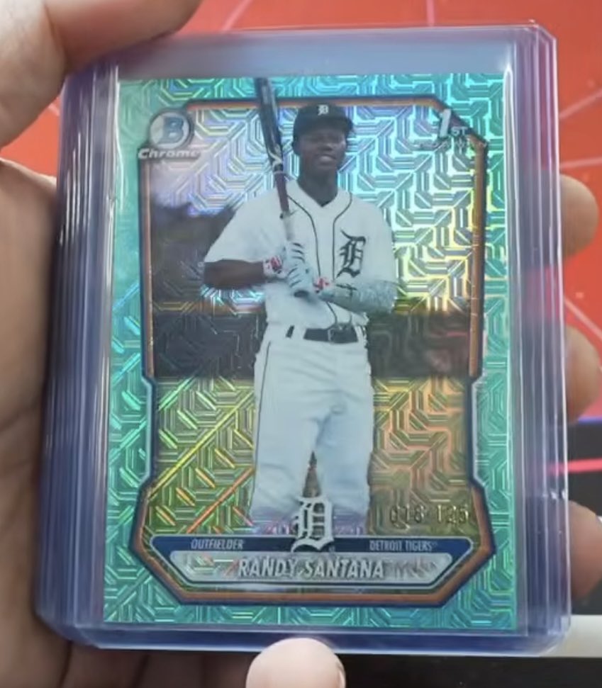 blackbaysan's tweet photo. 2026 Bowman Chrome Baseball MEGA
DETスポットでKevin Mcgonigle Red Rookie狙いました。お目当ては当たりませんでしたがなかなかいい引きしたと思います😊
Red rookie シングル買いかなぁ...
#TOPPS https://t.co/YK6XKmxXjL