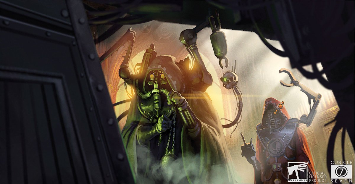 40KEternityGate's tweet photo. Awakening the Machine Spirit by Andrea Tarzia
(a-tarzia, skinny_coyote)
https://t.co/q9vBVoYIL3

#AdeptusMechanicus #AdMech #ImperiumOfMan  #ServoSkulls #TechPriests #WarhammerArt #Warhammer #Warhammer40K #40K https://t.co/jbyjcTwNT6