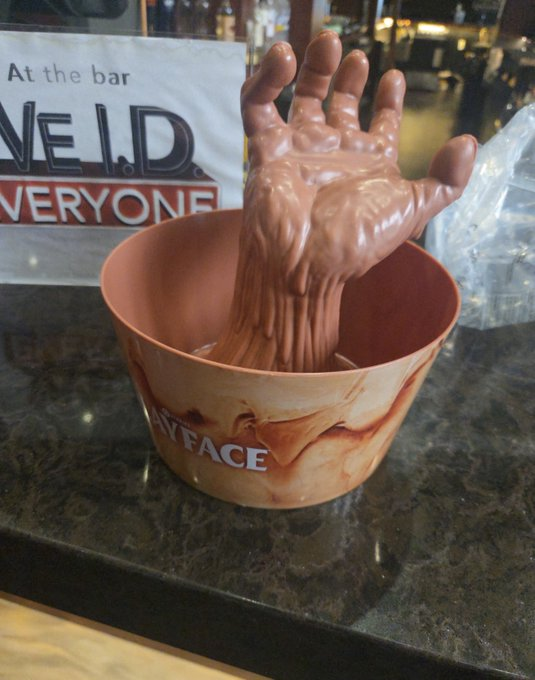 homeofdcu's tweet photo. A Clayface popcorn bucket was spotted at a theater 👀

(via @the_Bradster007) https://t.co/BHlkrcuQkV