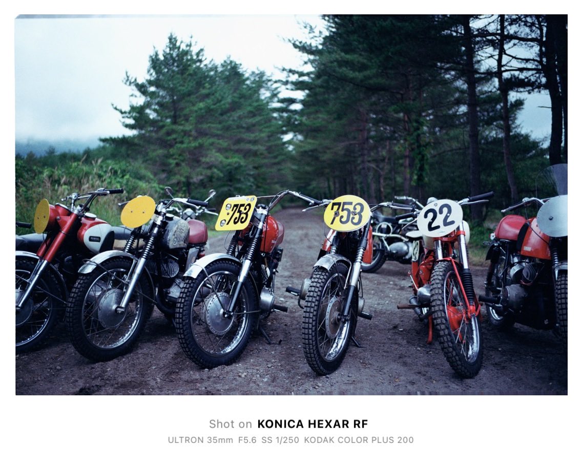 FOPPISH_CAMERA's tweet photo. アサマレースウェイ
#konika #hexarrf #ultron35mm #kodakCOLORPLUS200 #vintagebike #film https://t.co/FfkiRL77hp