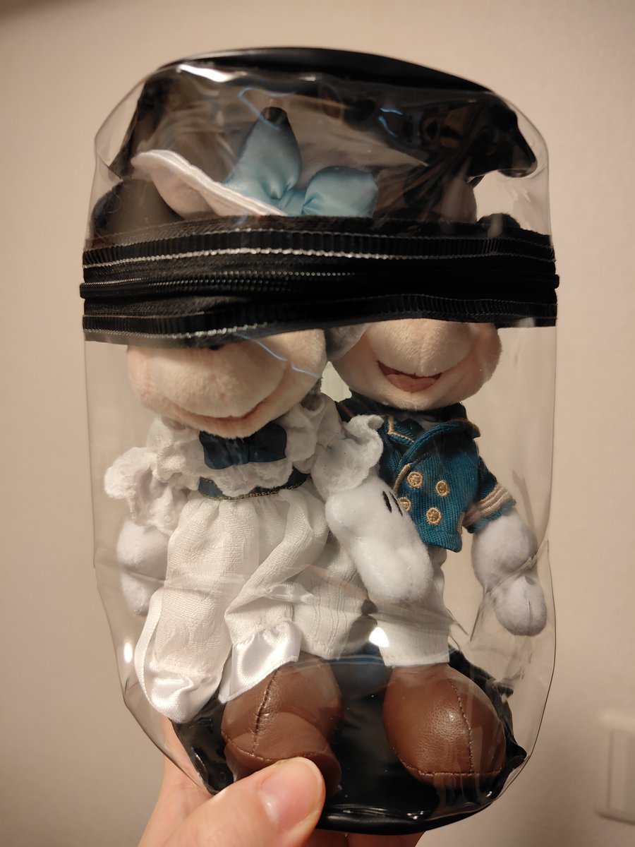 D_akira_D's tweet photo. ぬいバを2つ仲良く入れられるケースを探してて、サイズぴったり！
と思ったんですよ…

ファスナー！！！！！！💢💢 https://t.co/u8zSMPxVIW