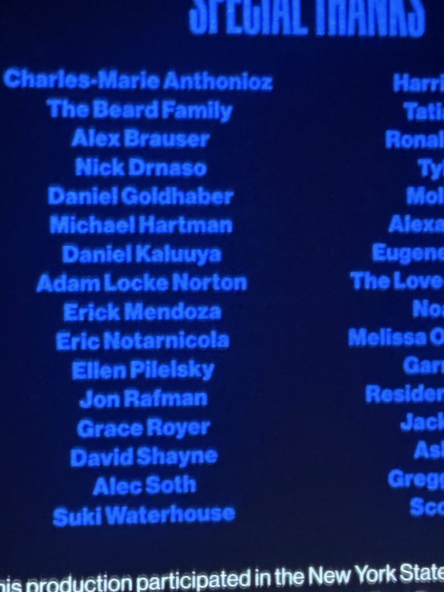 CarleeSimz's tweet photo. Also, because some people are mad mad, yes, Suki is thanked in the credits https://t.co/JogxYoBVLn