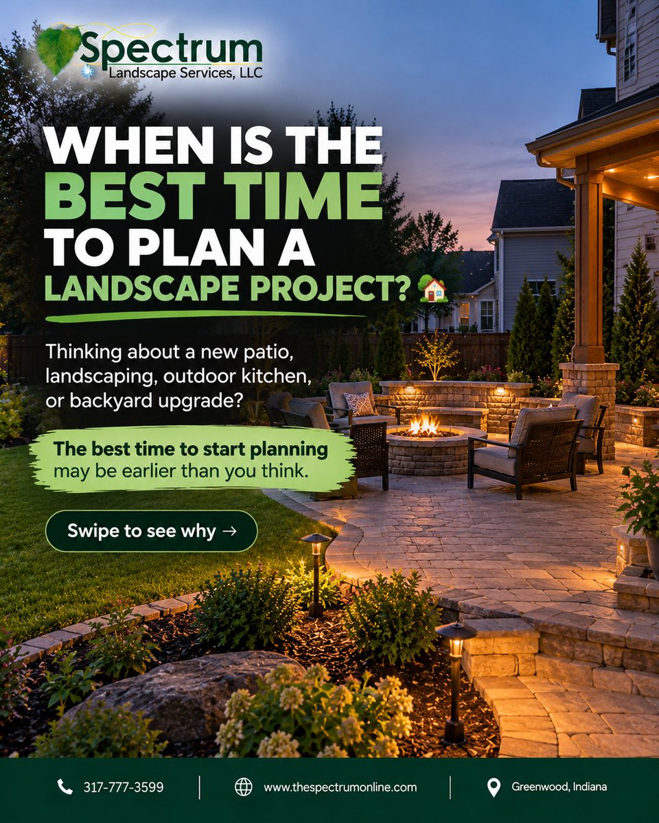 spectrumscapes's tweet photo. 🏡 Your dream backyard starts with a plan.

Thinking about a new patio, fire feature, outdoor kitchen, lighting, or landscaping? 
What would you add first? 👇

#BackyardDesign #OutdoorLiving #Landscaping #SpectrumLandscapeServices #PatioDesign #FirePit #Hardscaping #BackyardIdeas https://t.co/09xScJ9mCn