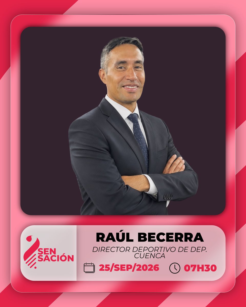Radio1065FM's tweet photo. No te pierdas la primera emisión de #1065Deportes 🎙️📻 este viernes 25/sep. Conversaremos con Raúl Becerra, director deportivo de #DCuenca 🔴⚫️

📻106.5FM en Cuenca, Azogues y Biblián
📹 YouTube: https://t.co/pYoboRE06d
🌏https://t.co/y2nPqJ3VD6 https://t.co/CiEQCjQtEz